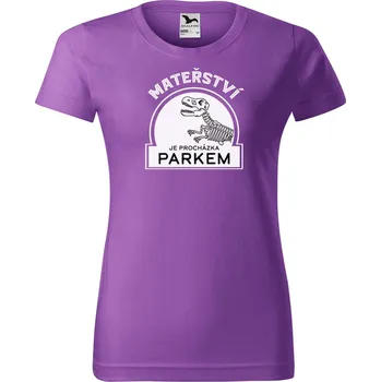 Dámské tričko Dámské tričko s potiskem Mateřství Barva trička: Fialová - 64, Velikost: XS