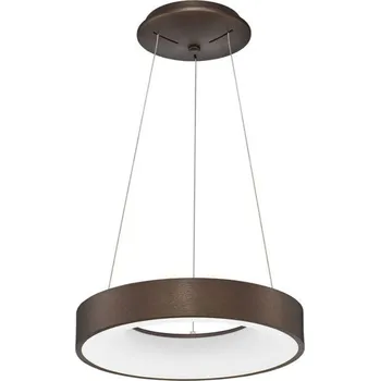 NOVA LUCE závěsné svítidlo RANDO THIN broušený kávově hnědý hliník a akryl LED 30W 230V 3000K IP20 stmívatelné 9453433