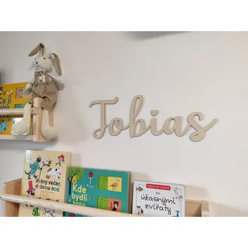Dekorace do dětského pokoje D-decor Dřevěné jméno na zeď