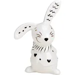 Keramický zajíček BUNNY BACK 10 cm bílý