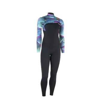 Neoprenový oblek neopren ION Amaze Core 3/2 Front Zip women tropical-palm-glitch velikost neoprenů a trapézů 36/S