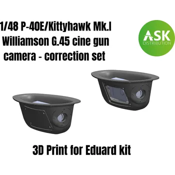 Plastikový model ASK 1/48 P-40E/Kittyhawk Mk.I Williamson G.45 cine gun camera - correction set for Eduard