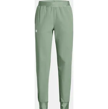 Dívčí oblečení Under Armour Dívčí tepláky UA Rival Woven Jogger 1384207-348 Zelená YMD