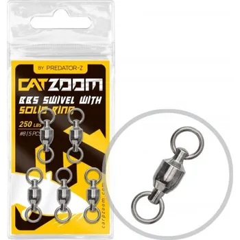 Carp Zoom Obratlik BBS Swivel With Solid Ring - 3 ks/250 lb/vel.8