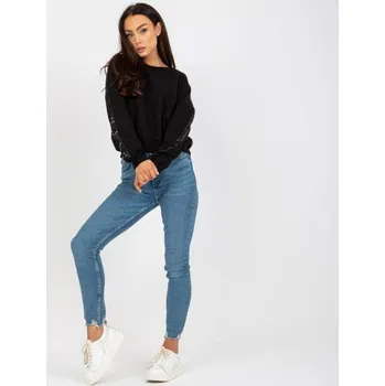 Oblečení a móda Dámská mikina s kapucí RUE PARIS černá