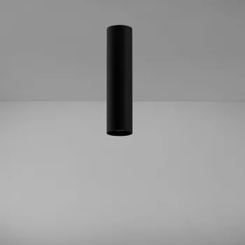 ZAHO Stropní svítidlo STRAW 1xGU10, v. 250 mm Barva: Černá
