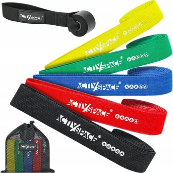 SADA 5 POSILOVACÍCH GUM POWER BAND POPRUHY GUMY NA CVIČENÍ A PŘÍTAHY