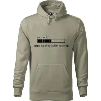 Pánská mikina Pánská mikina s potiskem Snažím se tě pobrat Velikost (muž): M, Vyberte barvu: Světlá khaki