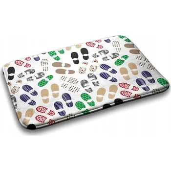 Koupelnová předložka Měkká koupelnová předložka / kobereček - stopy bot