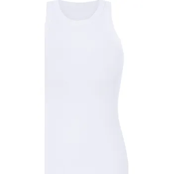 esmara® Dámské vroubkované tílko s BIO bavlnou (bílá, L (44/46))