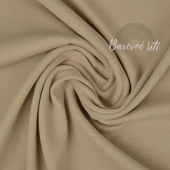 Náplet žebrovaný, Béžová SVĚTLÁ Premium (E) (Žebrovaný náplet)