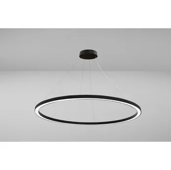 ZAHO Závěsné LED svítidlo STAR SD1 1200, 32W, ø 120 cm Barva: Šedá, Teplota světla: 2700K - teplá bílá, Stmívání, řízení: ON/OFF (bez stmívání)