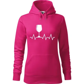 Pánská mikina Dámská mikina Tep víno Velikost (žena): XS, Vyberte barvu: Purpurová