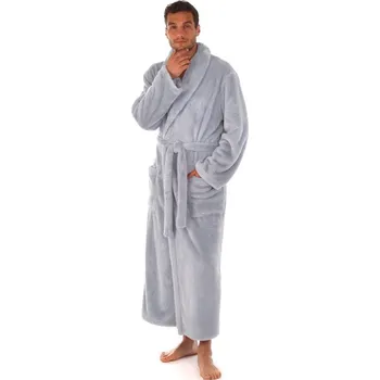 Dámský župan Unisex župan se šálovým límcem LILLY a JACK EXTRA stříbrná - 3XL