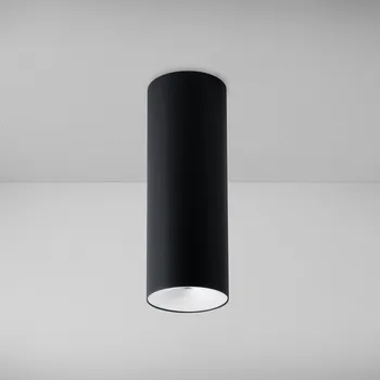 ZAHO Stropní LED svítidlo CAPS MD60, 6W, v. 200 mm, 60° Barva: Černo-bílá, Teplota světla: 2700K - teplá bílá, Stmívání, řízení: ON/OFF (bez stmívání)