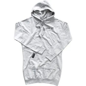 Dámské šaty Dámské mikino šaty LEGAL LIFE Grey melange velikost: XXL