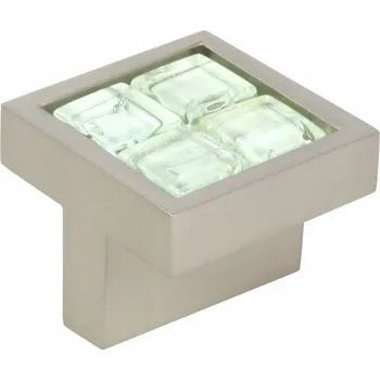 Nábytkové kování Nábytková Úchytka Knopka SATÉN/BÍLÁ