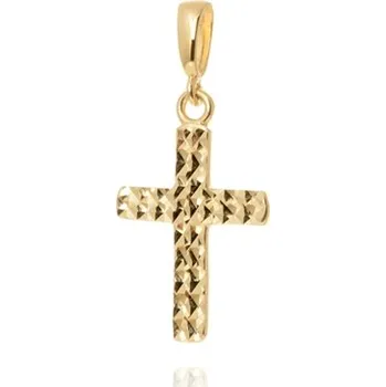 Šperk Přívěšek ze žlutého zlata kříž ZZ1388F + dárek zdarma