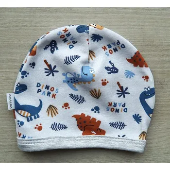 Kojenecká čepice AMÁLKA Bavlněná čepička saporka DINO Velikost: 56-62