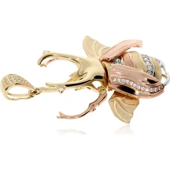 Přívěsek Zlatnictví Helios Zlatý přívěsek skarabeus