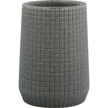 Držák na kartáček MSV kelímek na zubní kartáčky NORDEN, tmavě šedý, polyresin