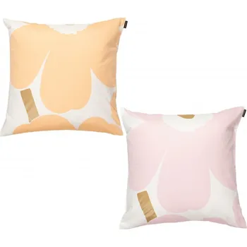Polštář Marimekko Povlaky na polštáře Unikko 50x50, 2ks / růžový a meruňkový
