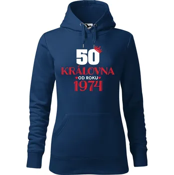 Pánská mikina Dámská mikina Královna od roku Velikost (žena): L, Vyberte barvu: Purpurová