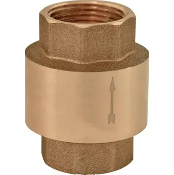 Zpětná mosazná klapka G 6/4" FF, plastový disk