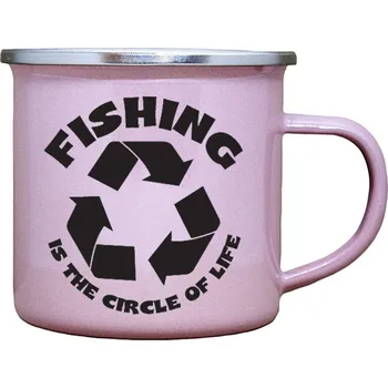 Plecháček s potiskem rybaření Barva: Růžová