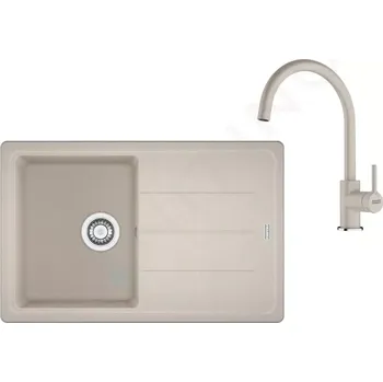 Granitový dřez Franke Sety Kuchyňský set G279SA, fragranitový dřez BFG 611-78 a baterie FC 6018.082, sahara, 114.0700.808