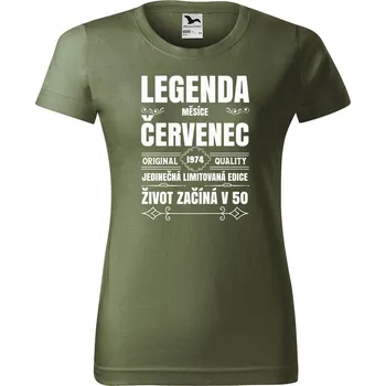Dámské tričko Dámské tričko Zrození legendy Barva trička: Khaki - 09, Velikost: M