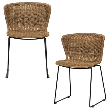 Jídelní židle WOOOD Set dvou jídelních židlí WINGS přírodní