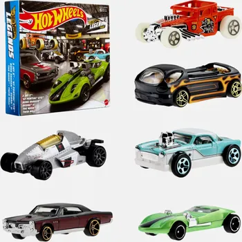 autíčko Sada 6ks: 2 Jet Z, '67 Pontiac GTO, Bone Shaker, Deora II, The Nash, Twin Mill 1:64 - Hot Wheels Hot Wheels Legends Tour 6 Car Set Boxed - sada autíček 1/64