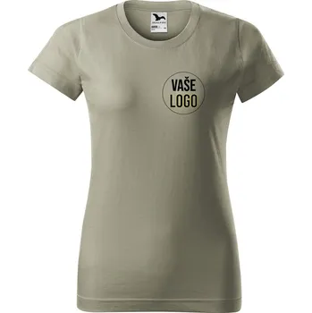 Dámské tričko Dámské tričko s logem Barva trička: Světlá khaki - 28, Velikost: XL