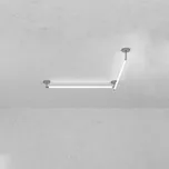 ZAHO Stropní LED svítidlo JETSON MD4, 38W, v. 120 cm Barva: Šedá, Teplota světla: 3000K - teplá bílá, Stmívání, řízení: Casambi