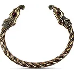 Drakkaria - splétárna Huginn a Muninn, vikingský náramek, bronz