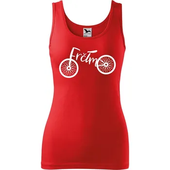 Dámské tílko s potiskem Frčím Velikost: L, Barva: Červená