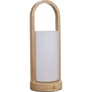 Lampička LAGUIOLE LED Lampa Dřevěná PŘENOSNÁ AKUMULÁTOROVÁ BEZDRÁTOVÁ 35cm