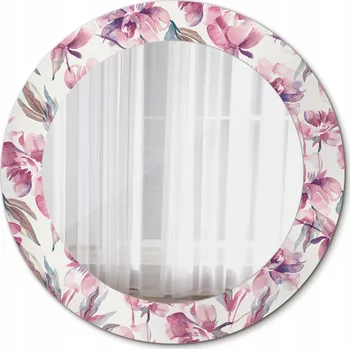Zrcadlo Závěsné koupelnové Zrcadlo s květinami Pivoňky 60 cm