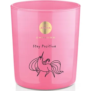 Svíčka AROMA SÓJOVÁ VONNÁ SVÍČKA 150G STAY POSITIVE