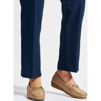 Dámské mokasíny Béžové zdobené mokasíny RQ030KH Velikost: 36