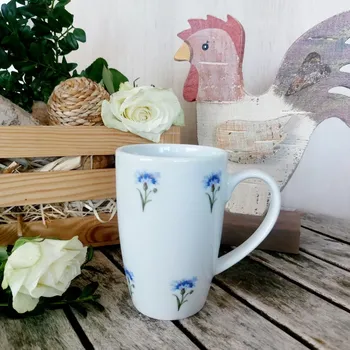MILADA hrnek 380 ml, chrpová házenka, Český porcelán Dubí (Porcelánový hrnek 2. jakost)