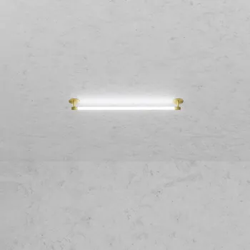 ZAHO Stropní LED svítidlo JETSON RD1, 19W, d. 120 cm Barva: Zlatá, Teplota světla: 2700K - teplá bílá, Stmívání, řízení: ON/OFF