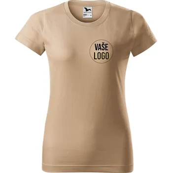 Dámské tričko Dámské tričko s logem Barva trička: Písková - 08, Velikost: XS
