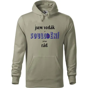 Pánská mikina Pánská mikina s potiskem Soulodění Velikost (muž): 3XL, Vyberte barvu: Světlá khaki