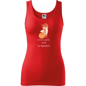 Dámské tílko s potiskem Liška Velikost: XL, Barva: Červená