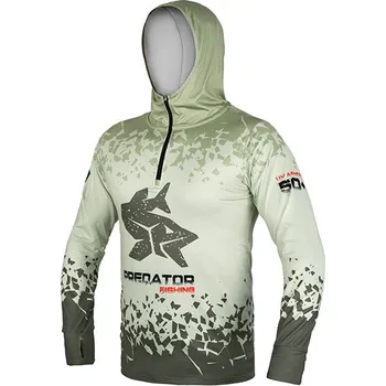 Pánské tričko Delphin Tričko S Kapucí UV Armor 50+ Predator Velikost: XL