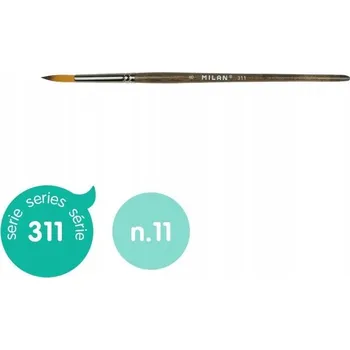 Umělecký štětec Štětec MALÍŘSKÝ pro malování SYNTETICKÝMI barvami Kulatý ŠTĚTCE č. 11 Milan