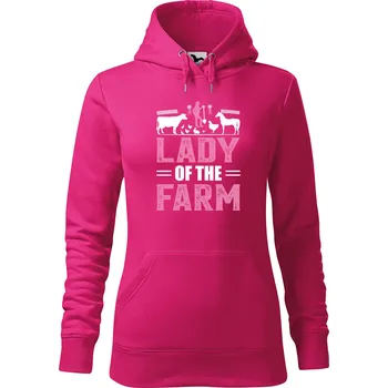 Pánská mikina Dámská mikina Lady of the farm Velikost (žena): XL, Vyberte barvu: Purpurová