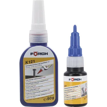Tmel Förch Vysokopevnostní lepidlo na zajišťování šroubů K121 10 g / 50 g (Červené lepidlo = vysoká pevnost fixace šroubů)